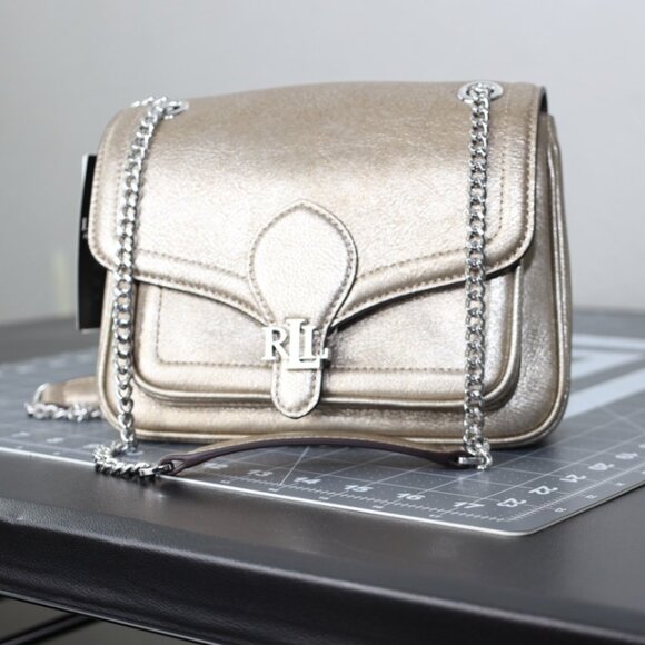 LAUREN RALPH LAUREN Metallicc Small Bradley Convertible Bag - Picture 1 of 12